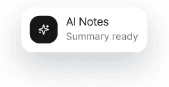 AI Notes notification