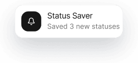 Status Saver notification